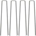 100 Pack 12 in Garden Stakes Pins - Heavy Duty Landscape Staples
