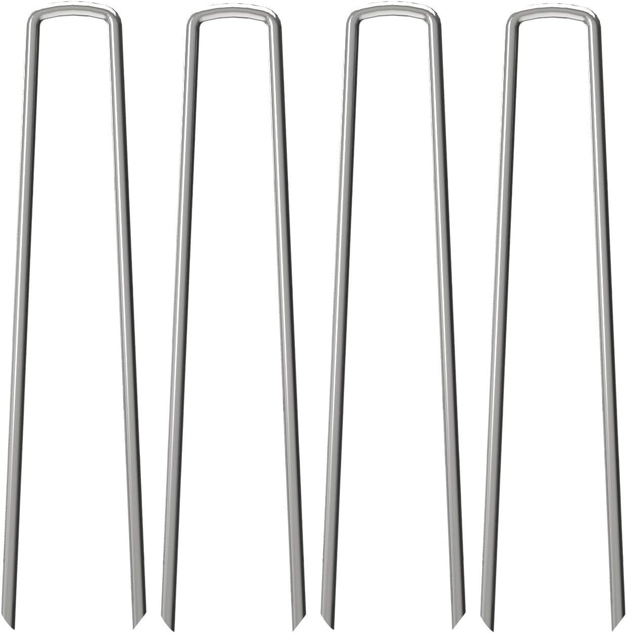 12 Inch Heavy Duty Garden Stakes Pins for Landscape Fabric
