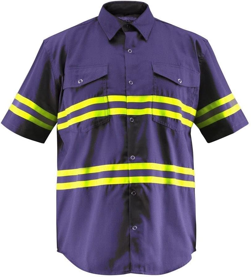 Premium High Visibility Safety Shirt with Reflective Tape Features