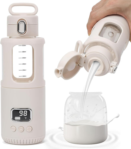 Portable Milk Warmer for Baby - Fast Heating & Wireless Design