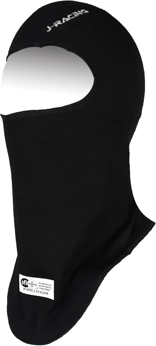 J-RACING Racing Balaclava: Lightweight, Flame Retardant Head Sock