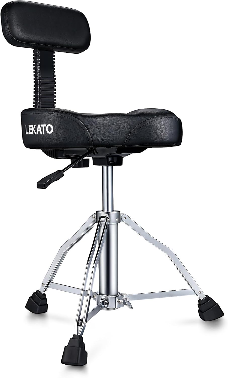 LEKATO Drum Throne with Backrest for Comfort and Stability