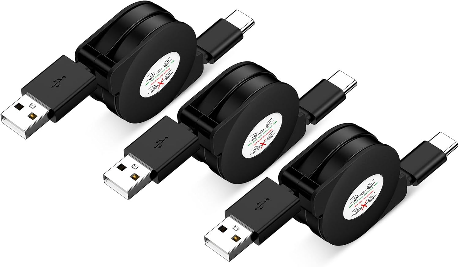 3-Pack Fast Charging Carplay Cable for iPhone/Samsung/Galaxy