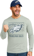 Zubaz NFL Men's Long Sleeve Team Graphic T-Shirt (Style BXYW)