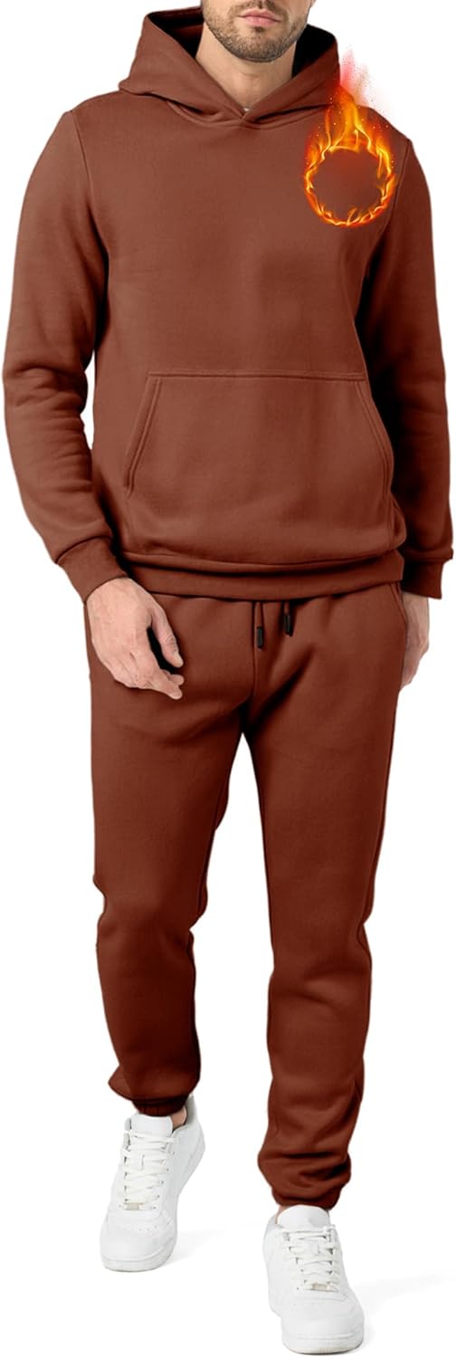 JMIERR Men's 2 Piece Outfits Hoodie Sweatshirt Tracksuit Set