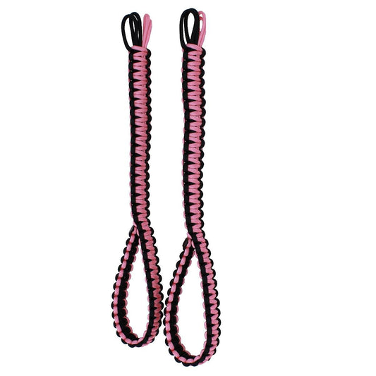 Kids Universal Paracord Headrest Grab Handles in Rose Pink