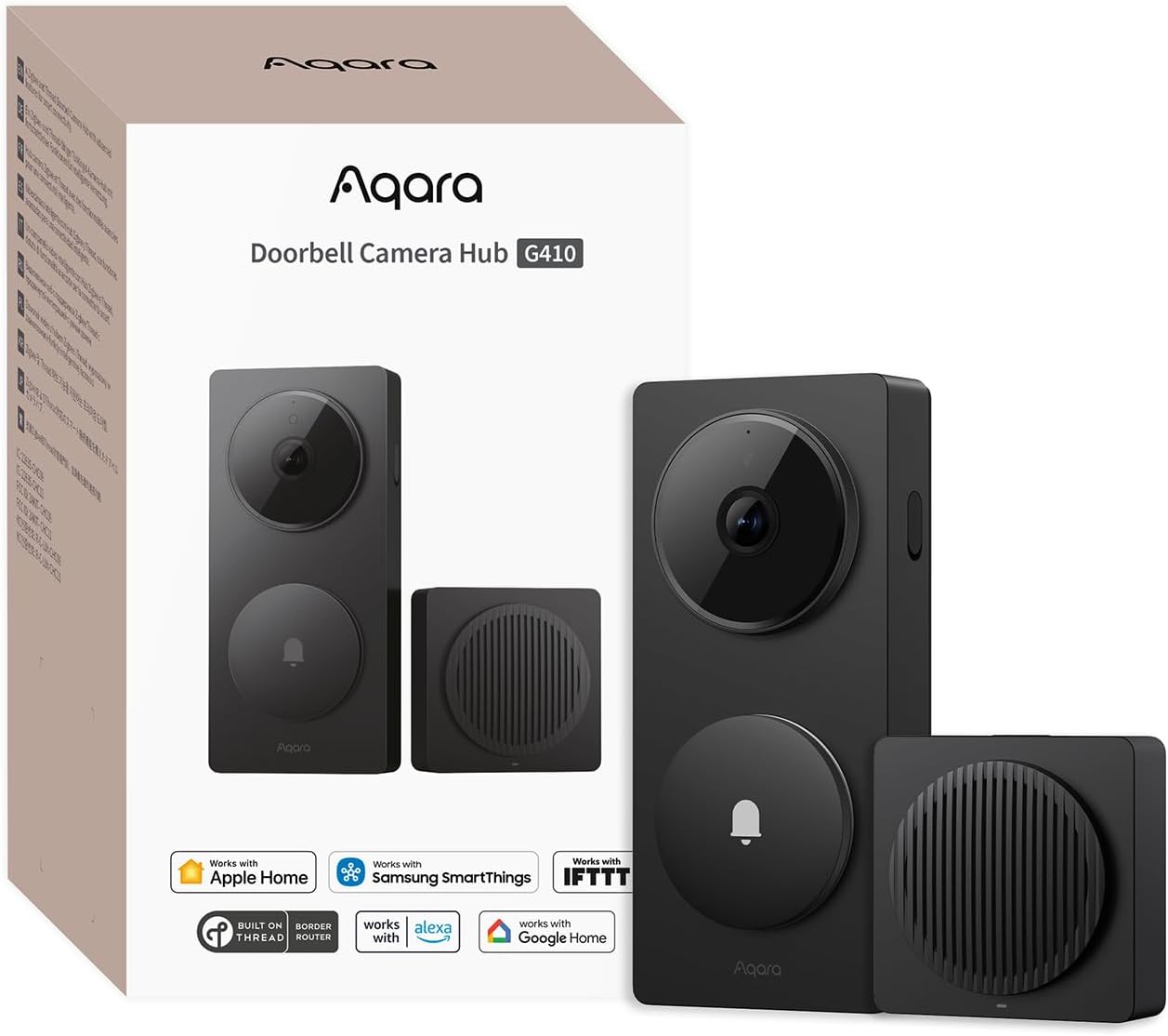 Aqara Smart Doorbell Camera G410: 2K, HomeKit, 2-Way Audio
