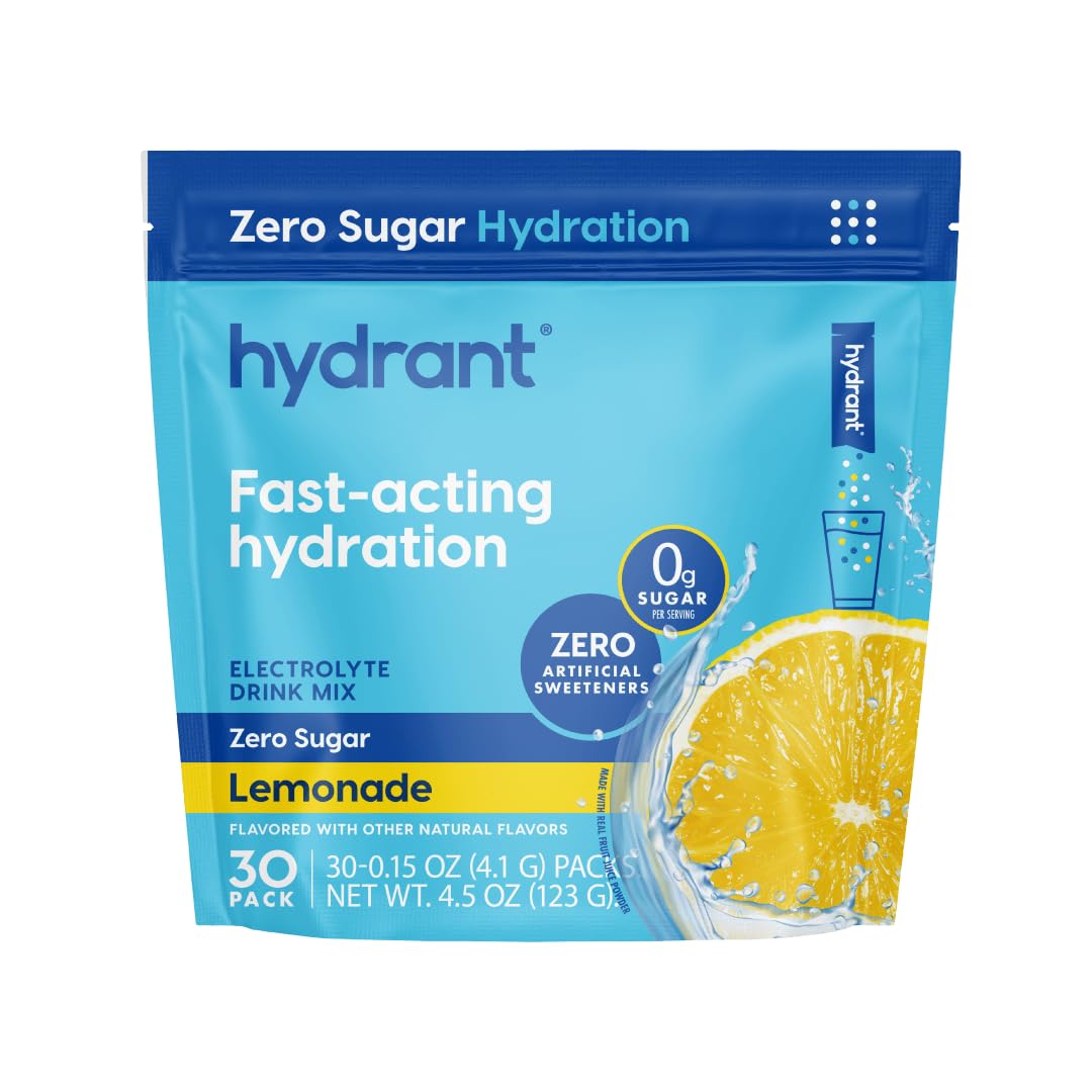 Hydrant Hydrate Electrolyte Powder Packets for Rapid Hydration