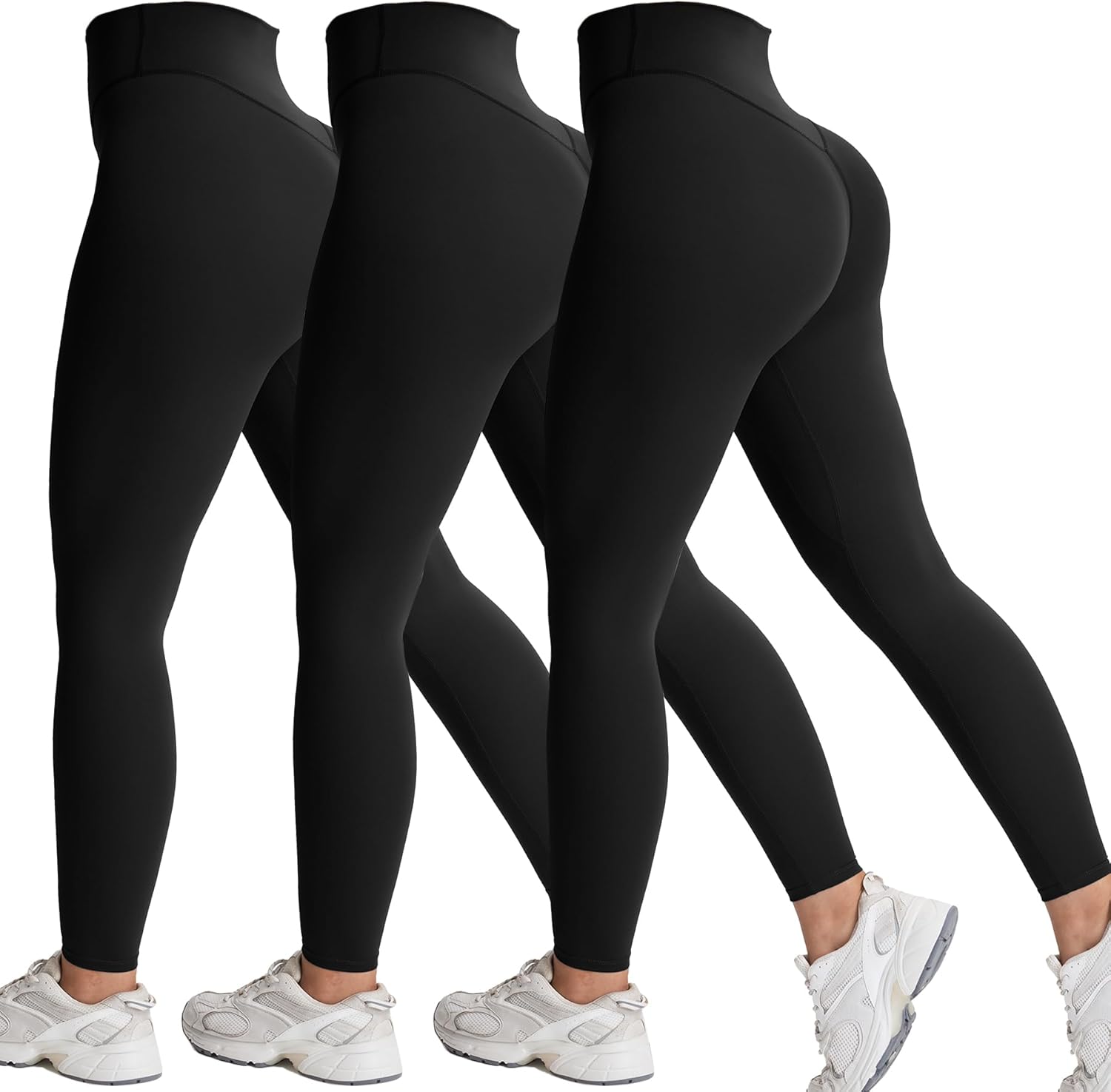 Aoxjox High Waisted Workout Leggings for Women with Tummy Control