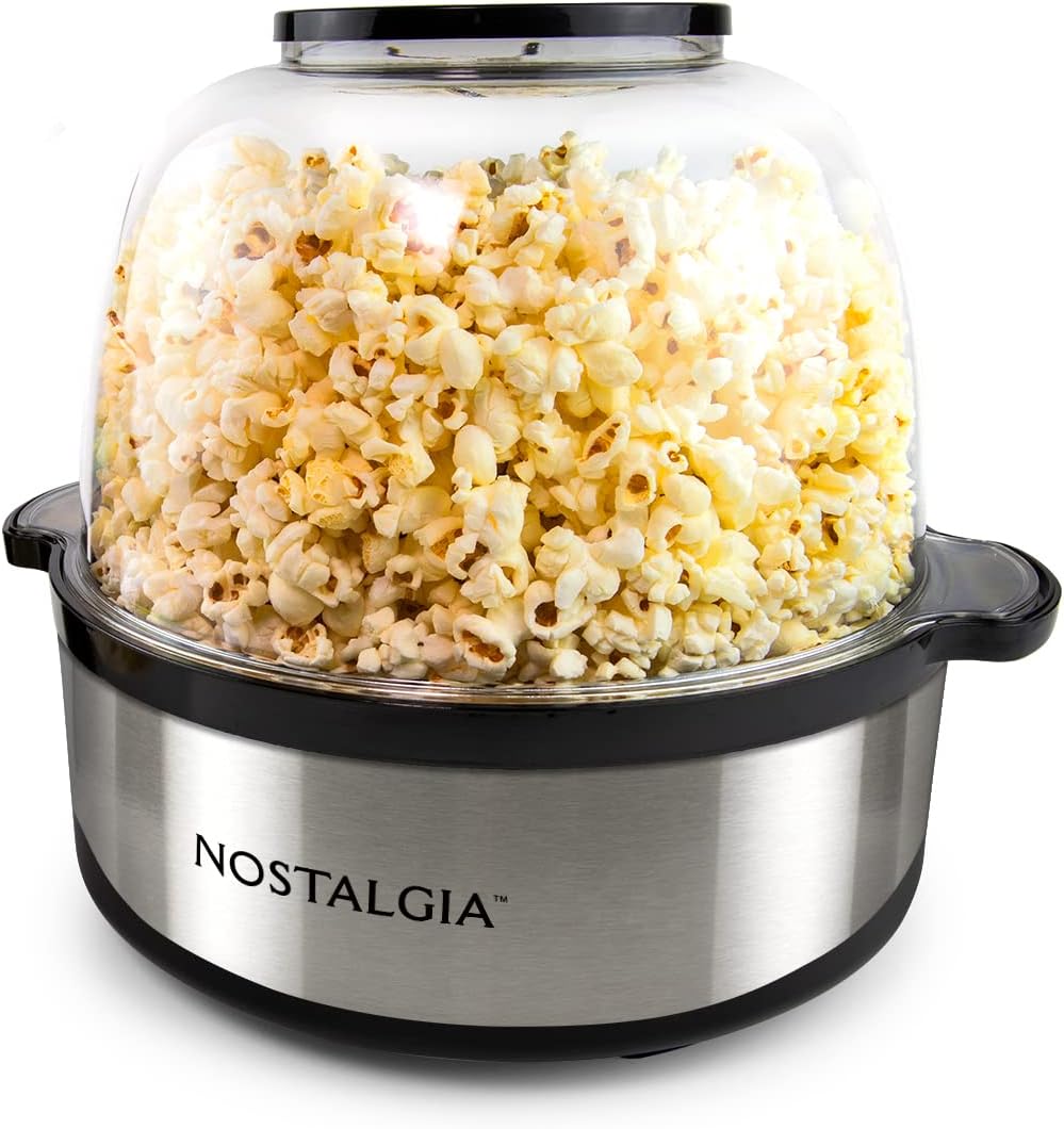 Nostalgia Popcorn Popper - Quick-Heat Tech - Makes 24 Cups - Perfect for Parties!