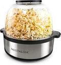 Nostalgia 6-Quart Stirring Popcorn Popper - Fast Movie-Style Popcorn