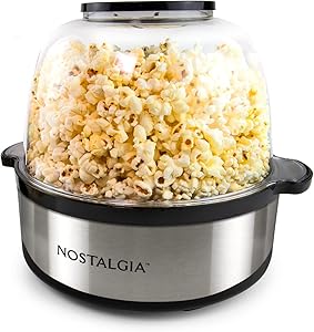 Nostalgia 6-Quart Popcorn Popper with Quick-Heat Technology