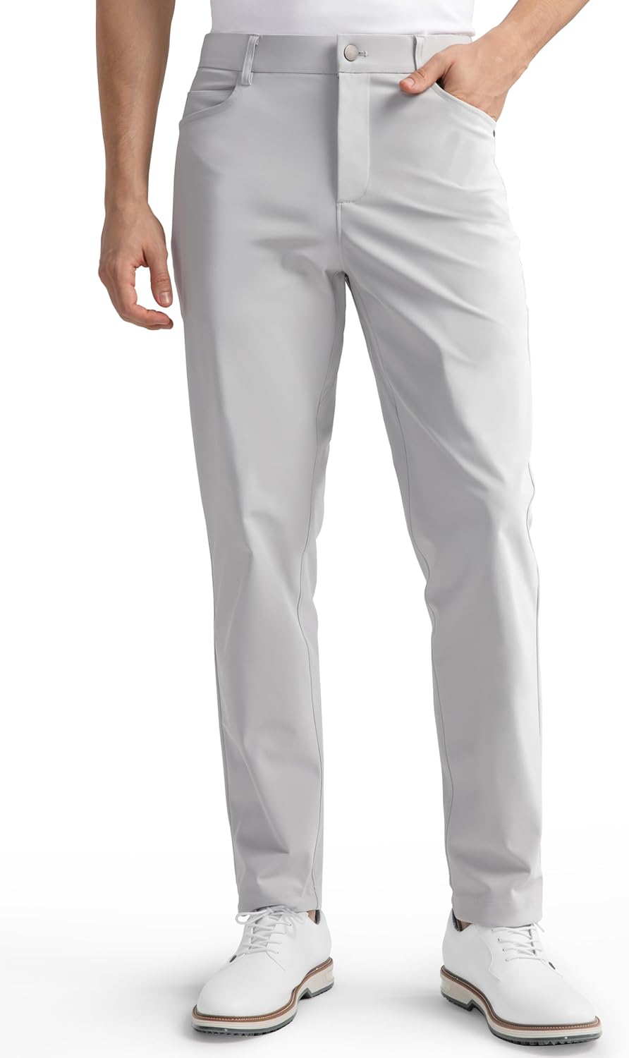 HISDERN Flex 503 Men's Slim Fit Golf Pants for All Occasions