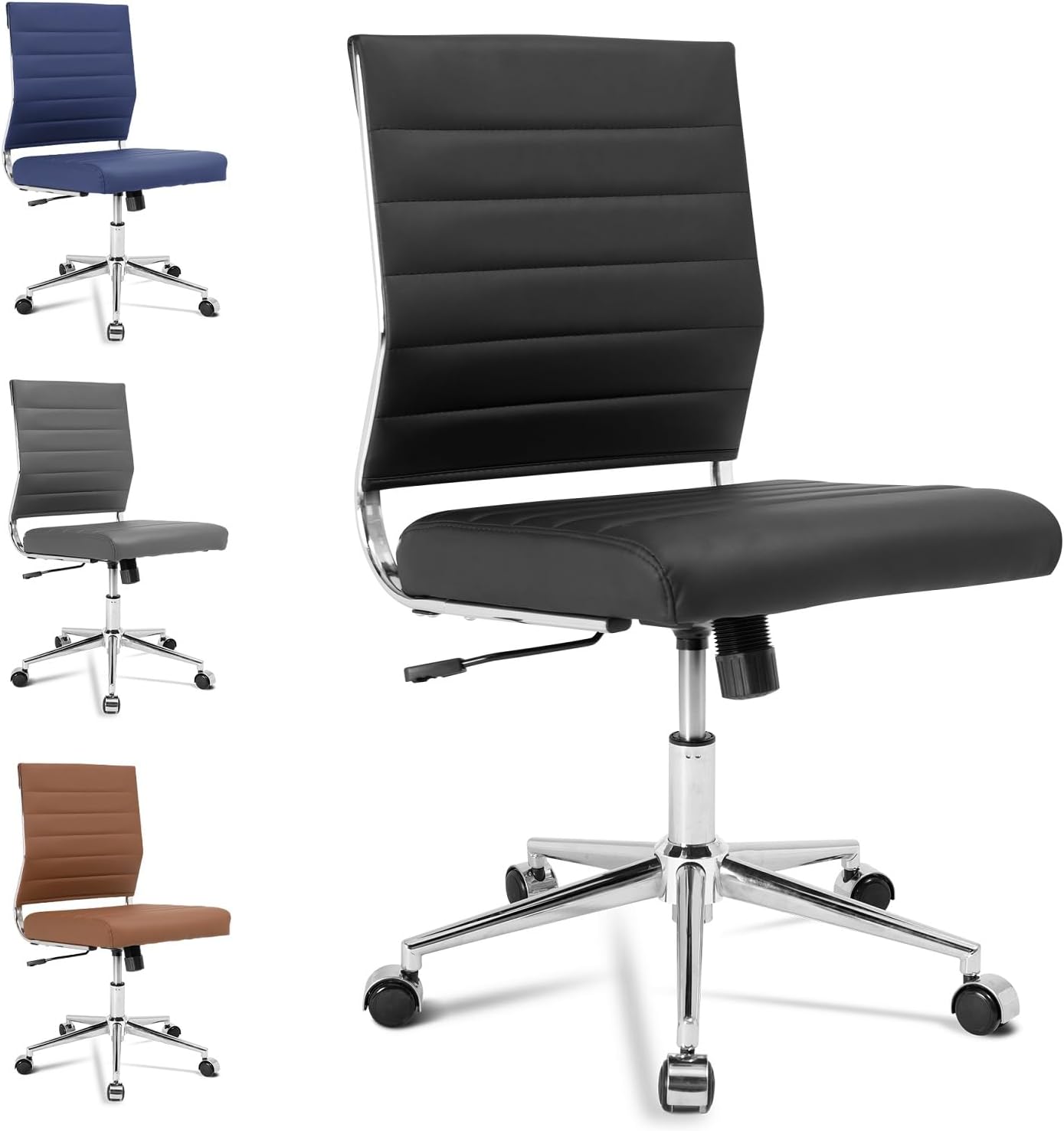 Okeysen Mid-Back Ergonomic Desk Chair - Height Adjustable, Modern Design