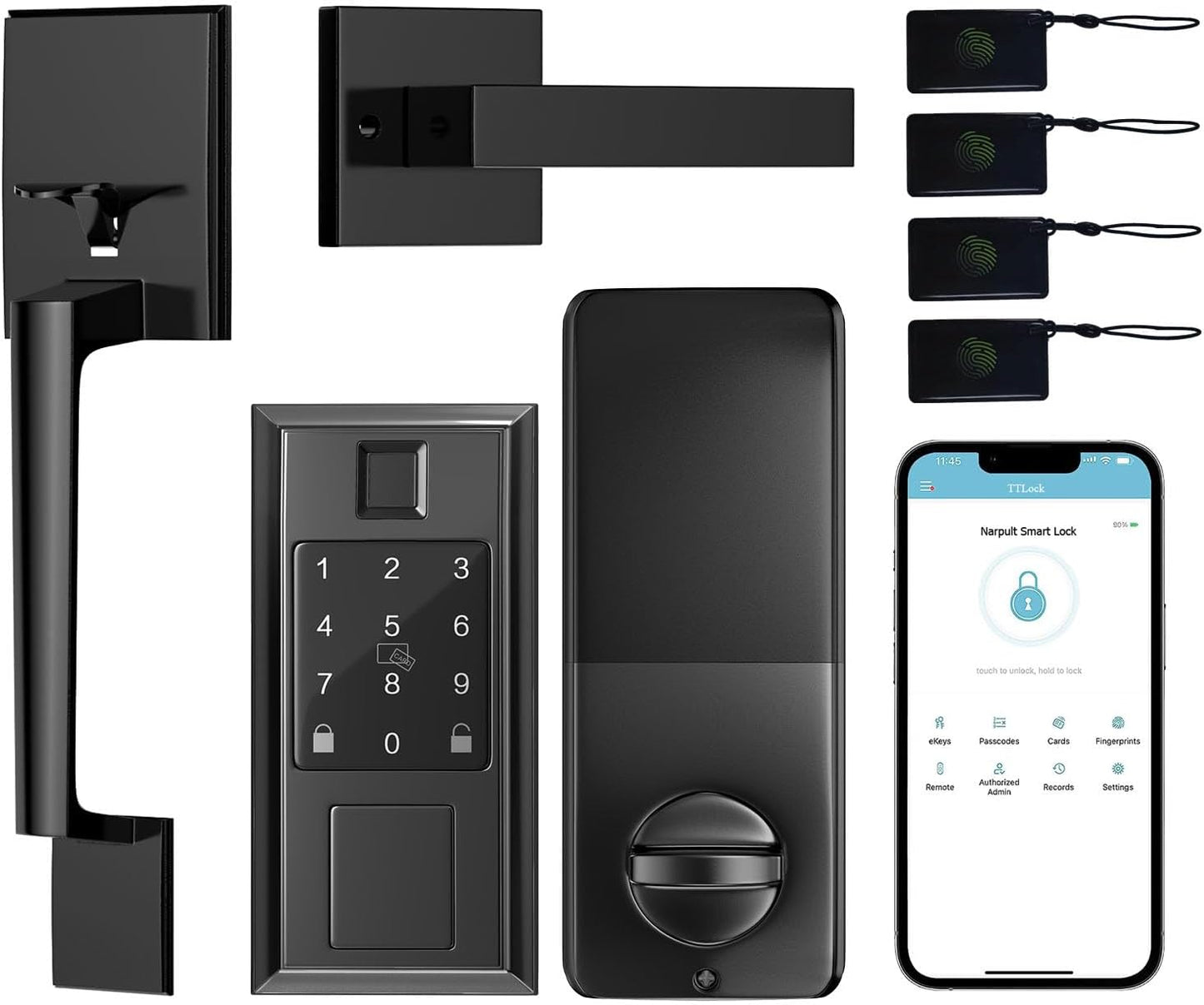 Narpult Smart Lock Set - Keyless Entry & Fingerprint Control