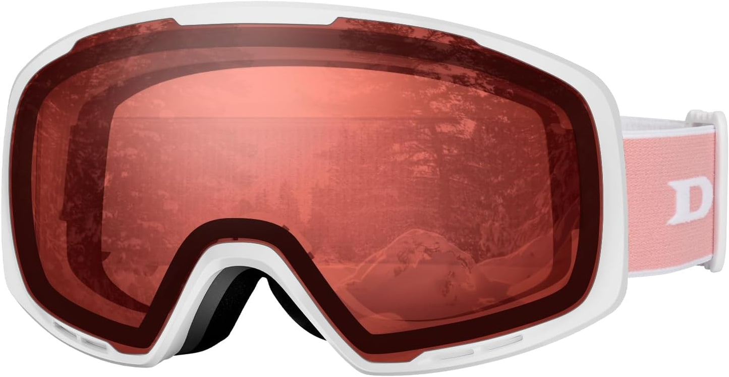 OTG Ski Goggles - Clear Vision & Fog-Free!