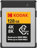 Kodak CFexpress Type B 128GB Memory Card - High-Speed 1800/1200MBps