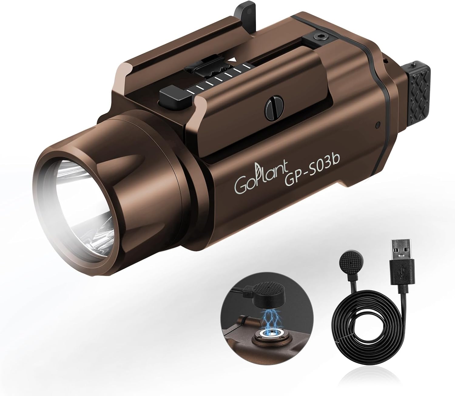 1750 Lumens Weapon Light Flashlight for Tactical Gun Use