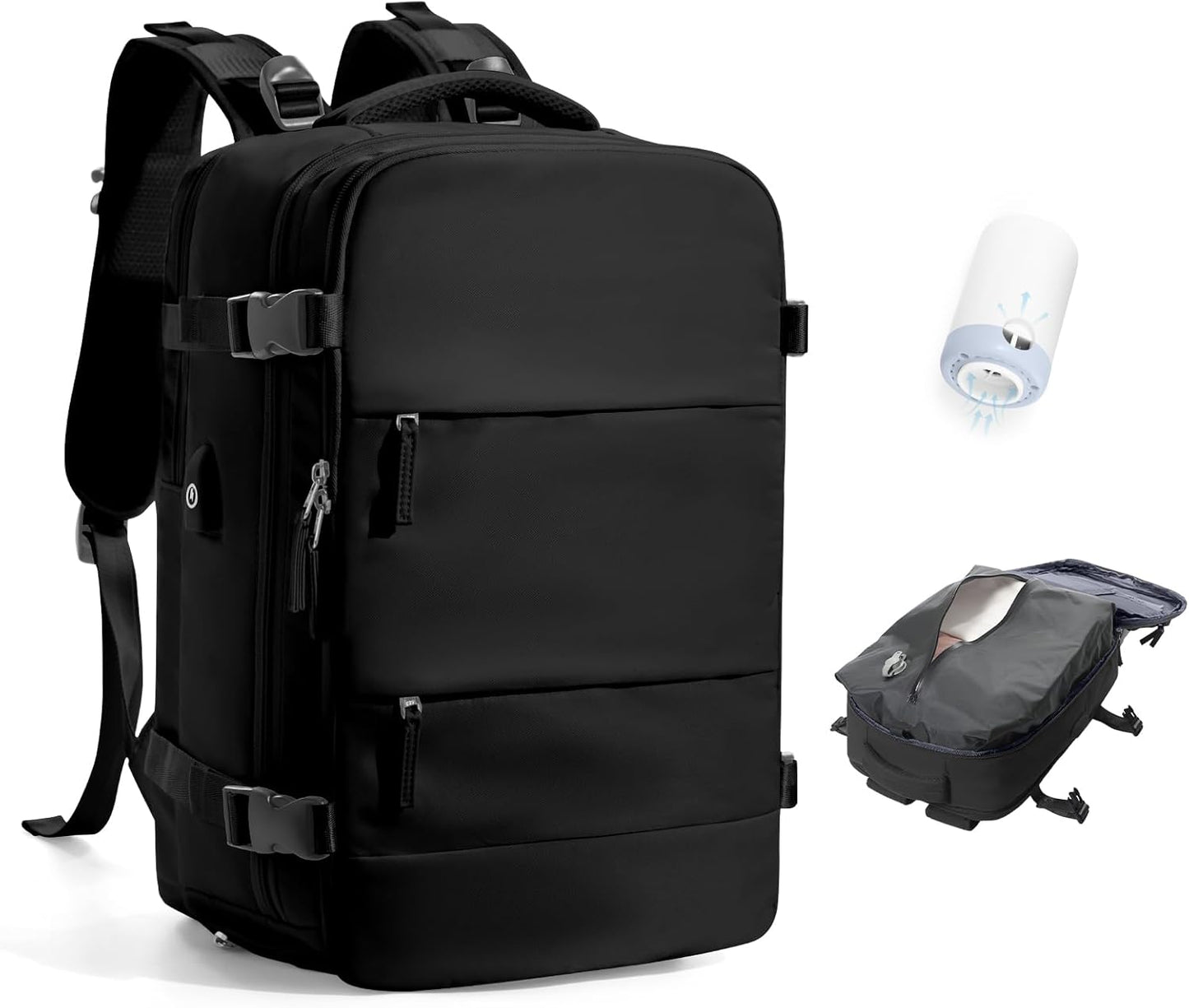 Vacuum Travel Backpack with Pump for Efficient Packing