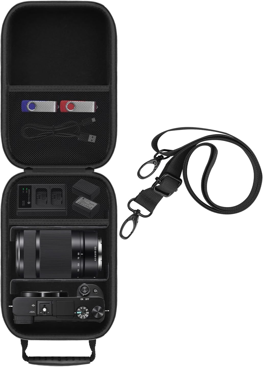 Hard Carrying Case for Sony Alpha a6400 a6700 a6600 a6100 a6500