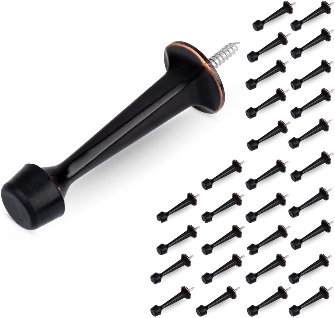 HOMOTEK Heavy Duty Door Stop with Soft Rubber Tip for Protection