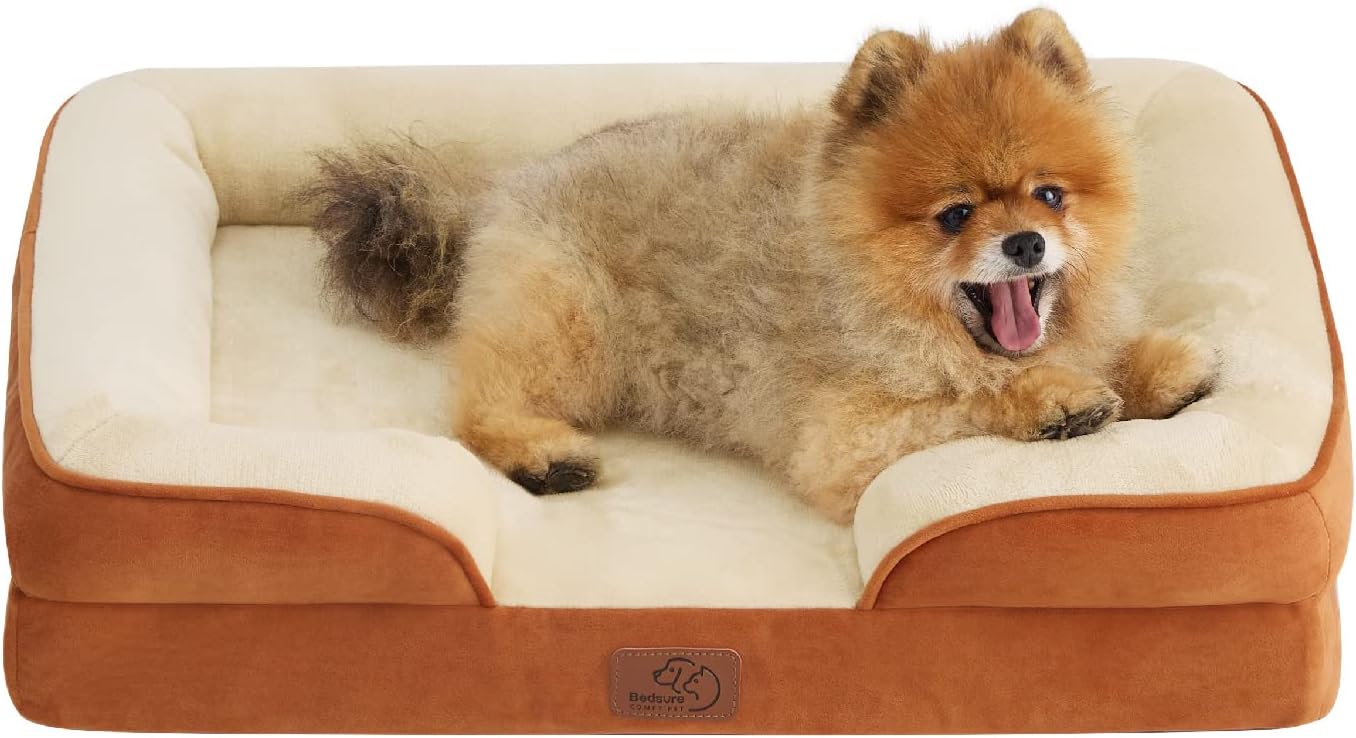 Orthopedic Dog Bed for Small Dogs - Waterproof Comfort Couch