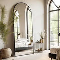 Arched Full Length Floor Mirror 64.17in x 21.26in - Freestanding
