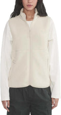 Sherpa Fleece Vest for Women - Lightweight Warm Zip Outerwear