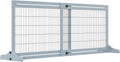 Extra Wide Freestanding Pet Gate 41-72 in Adjustable Barrier - Easy