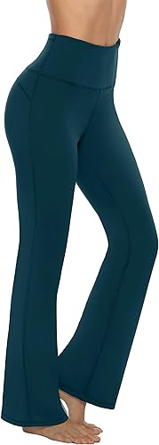 AFITNE Women's Bootcut Yoga Pants with Pockets for Comfort