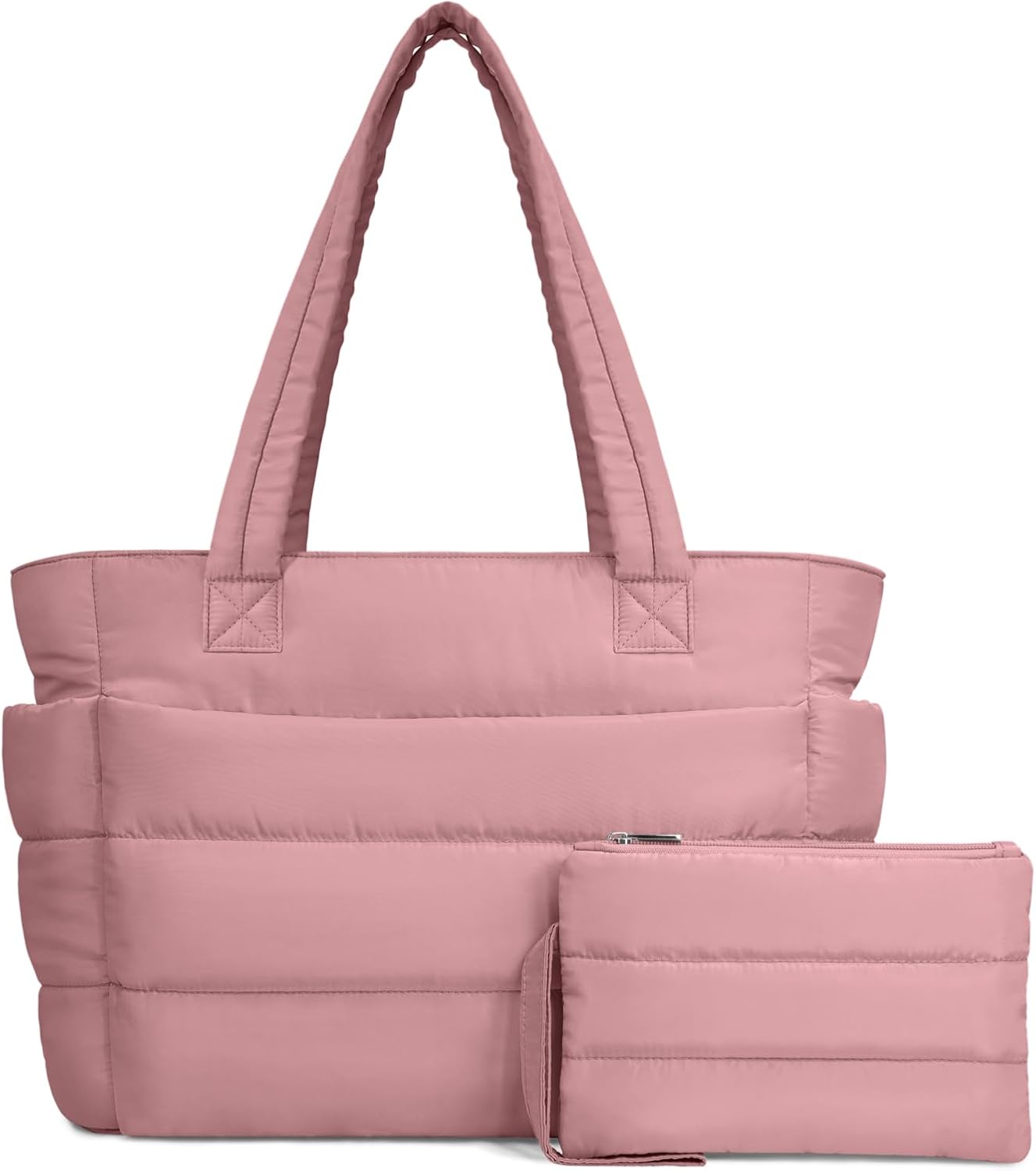 TOPDesign Puffer Tote Bag for Women: Lightweight Quilted Handbag