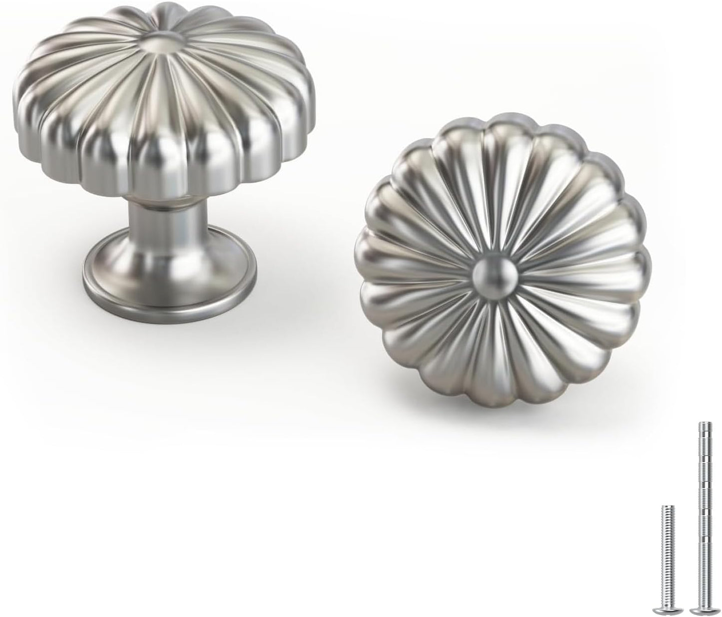 Brushed Nickel Cabinet Knobs for Drawers and Furniture Hardware