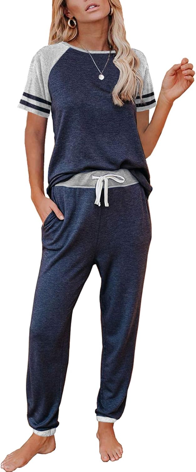 Comfortable 2 Piece Lounge Sets for Women Summer Pajamas