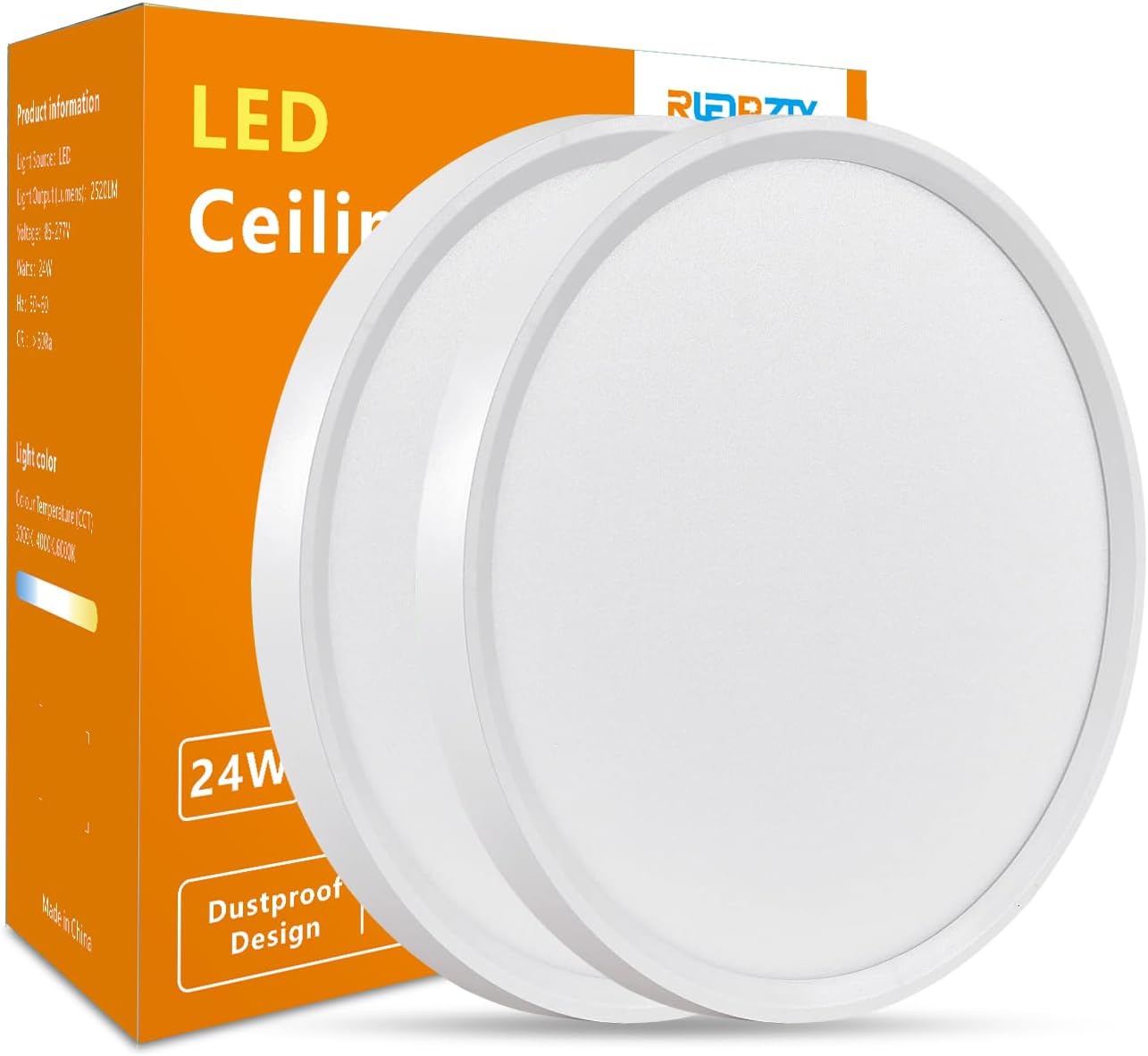 16 Inch LED Flush Mount Ceiling Light for Modern Home Spaces