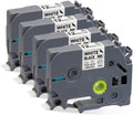 4 Pack White Label Tape for Brother P Touch: Fast Organization