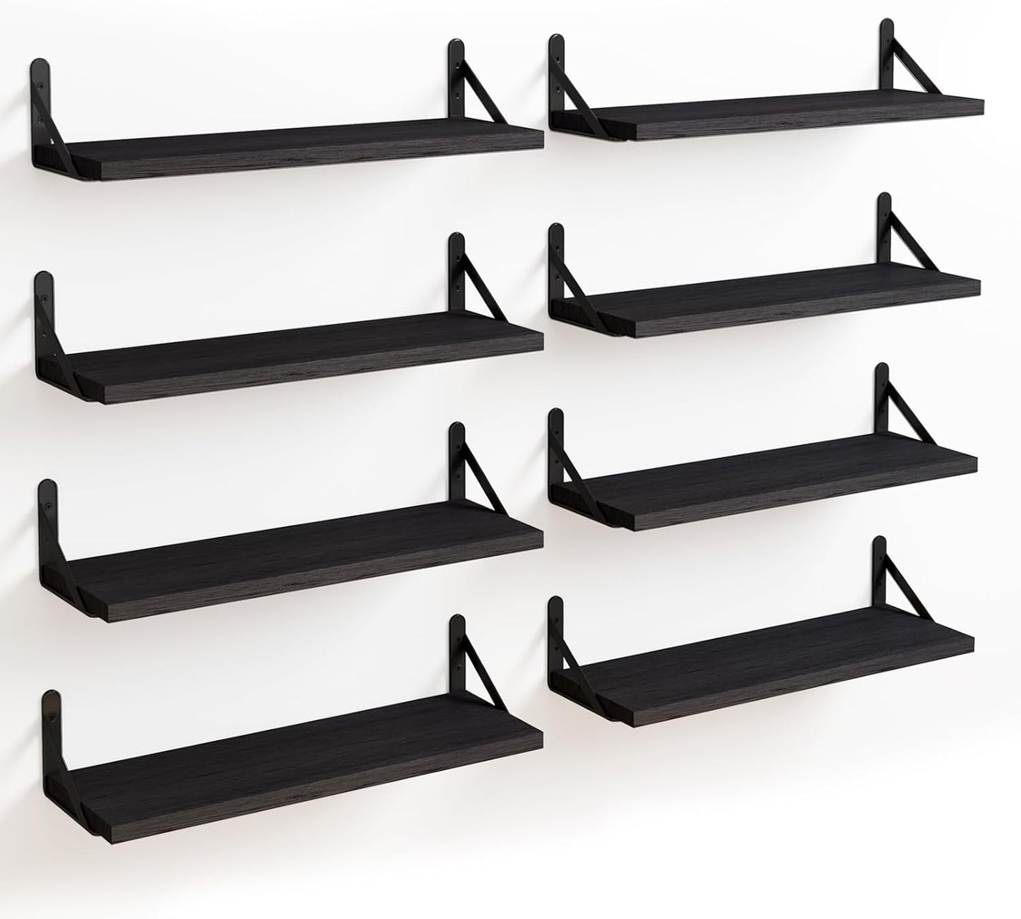 Fixwal Floating Shelves Set of 8 for Rustic Home Decor