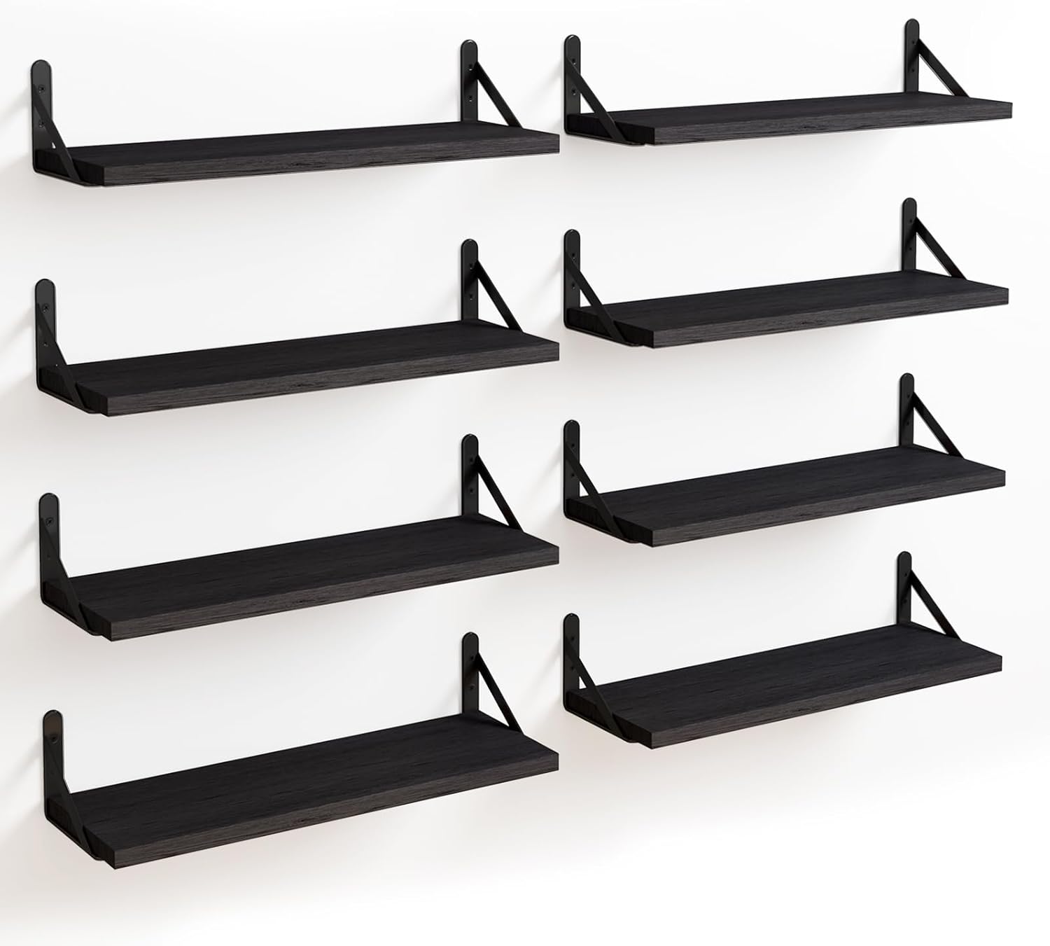 Fixwal Floating Shelves Set of 8 for Rustic Home Decor