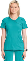 Infinity Mock Wrap Scrub Top for Women - Sizes XXS to 5XL