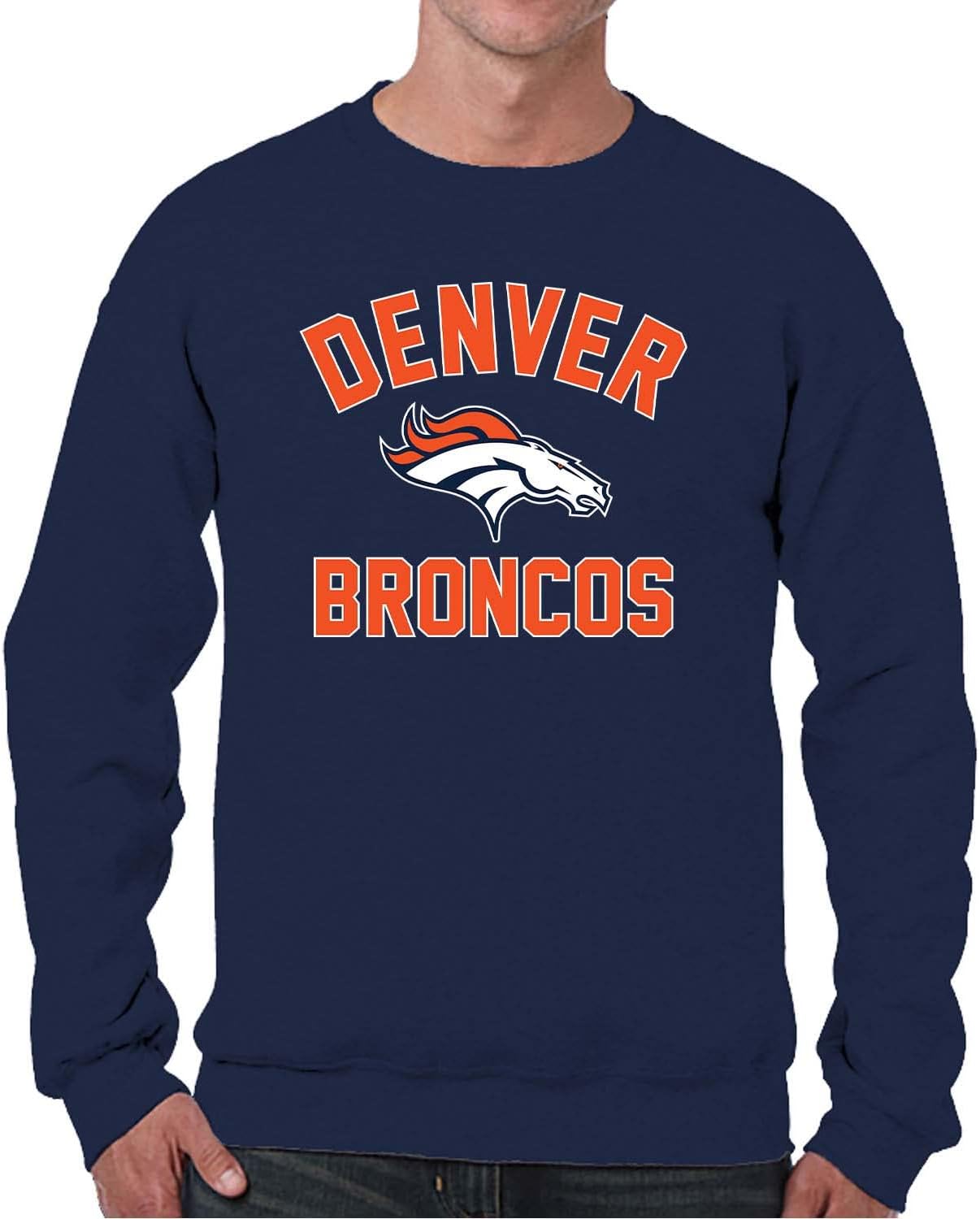 Denver Broncos Adult Gameday Crewneck Sweatshirt for Fans
