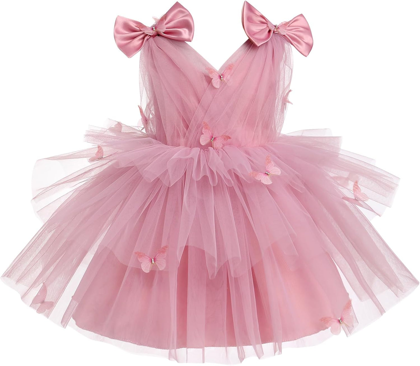 Toddler Girls Butterfly Birthday Dress for Special Occasions