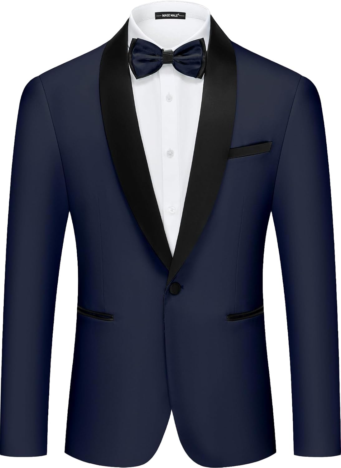 MAGE MALE Mens Tuxedo Jacket Slim Fit Blazer for Weddings