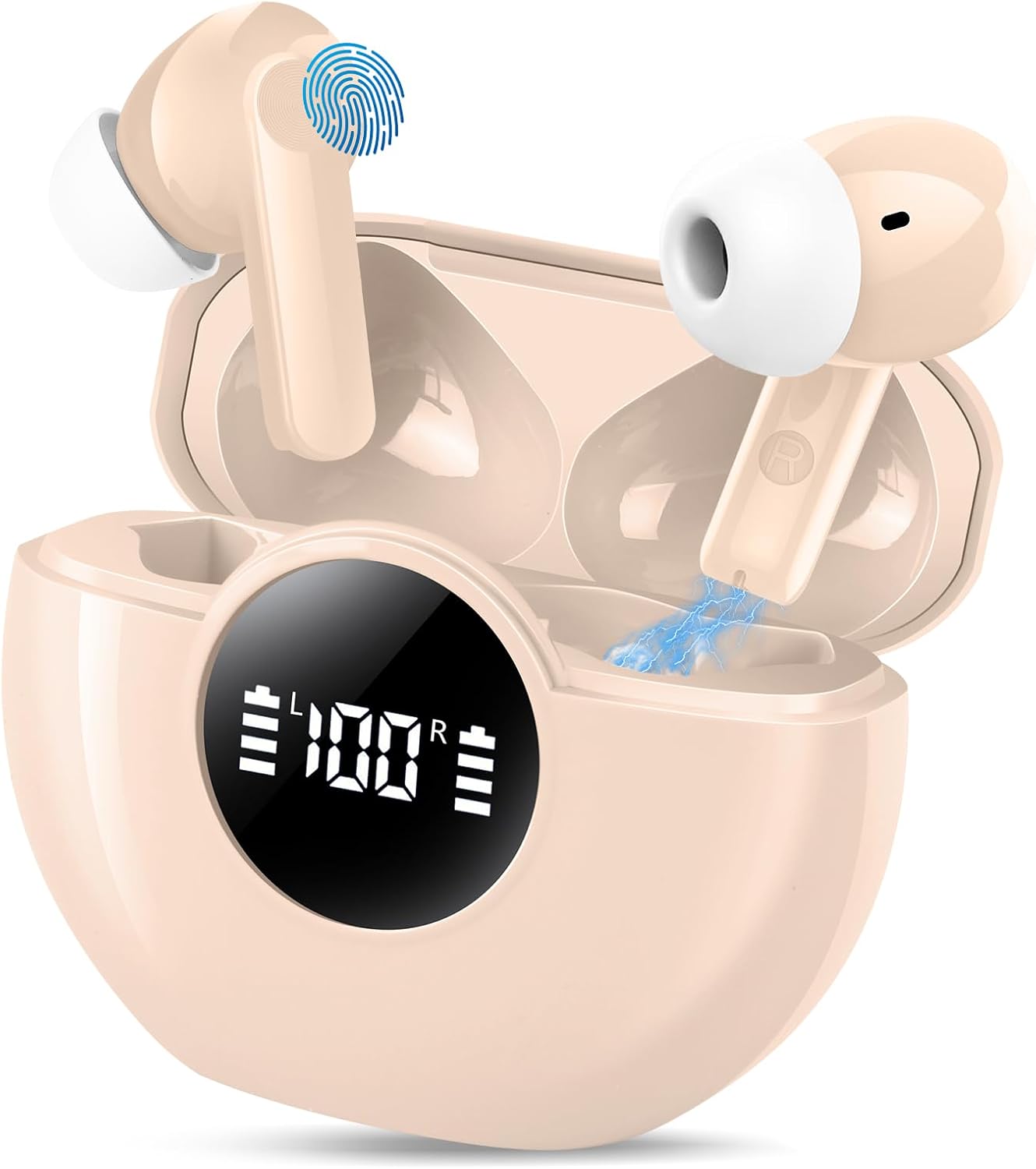 48H Playback True Wireless Earbuds, HiFi Stereo Sound, IPX7 Waterproof - gidosha