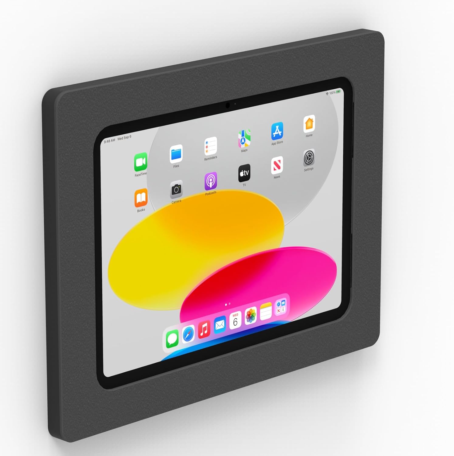 VidaMount Black On-Wall Tablet Mount for iPad 10.9 and 11 Inch