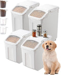 VEVOR Rice Storage Container 4-Pack - Large Airtight Food Bins