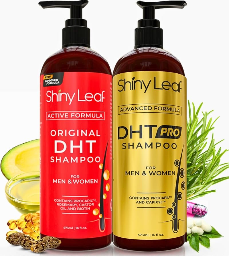 DHT Blocking Shampoo Bundle for Hair Loss with Biotin and Procapil