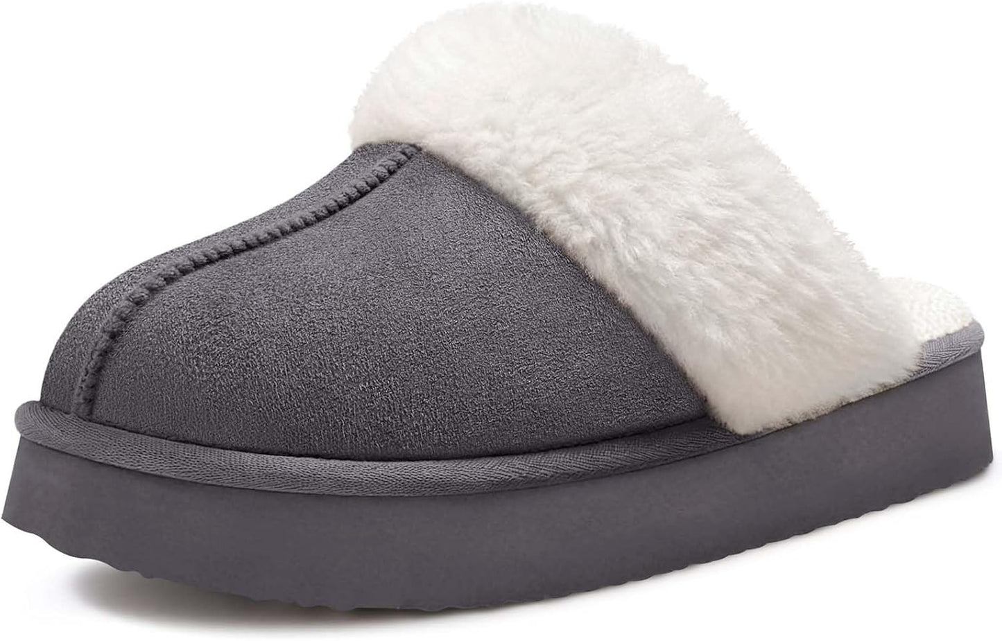 Litfun Women's Fuzzy Memory Foam Slippers for Cozy Comfort