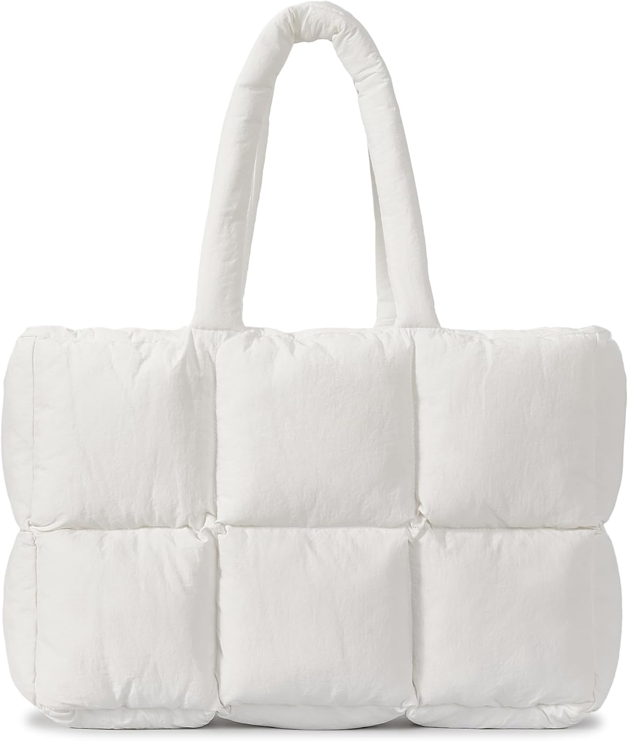 Herald Puffer Tote Bag for Women - Large Quilted Handbag