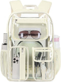 Clear Backpack 16in TPU See Through BookBag - Heavy Duty