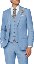 Wangyue Mens Suit 3 Piece Slim Fit Suit for Men - Versatile Formalwear