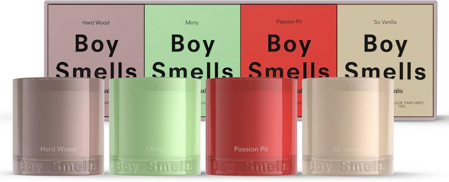 Boy Smells Essentials Votive Quad Gift Set for Home Fragrance
